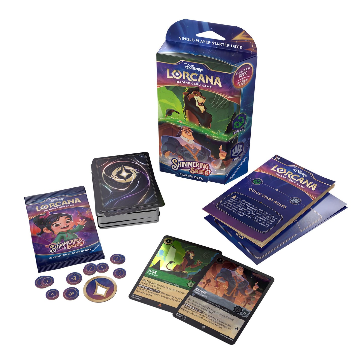 Disney Lorcana Shimmering Skies - Starter Deck (Emerald & Steel)
