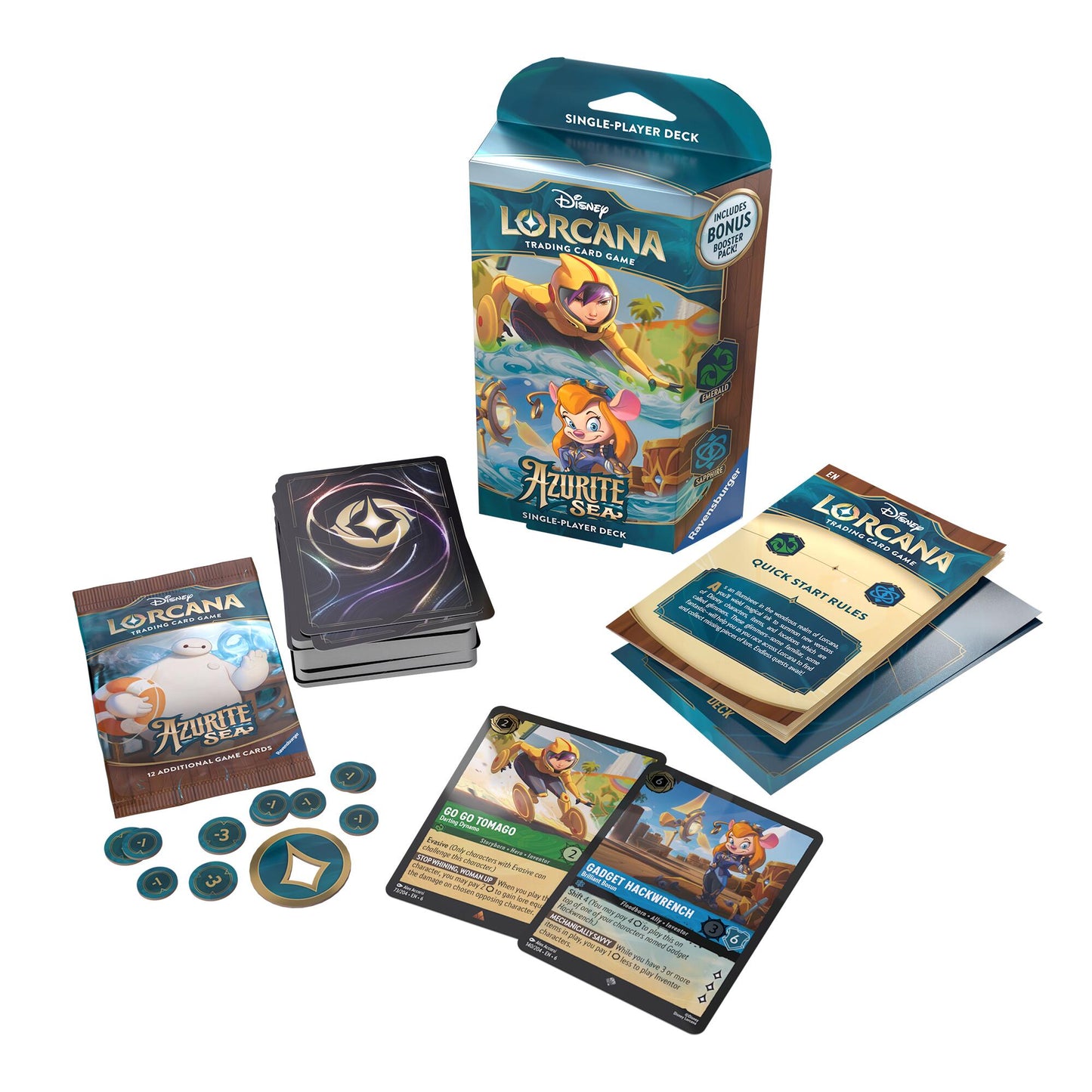 Disney Lorcana Azurite Sea - Starter Deck (Emerald & Sapphire)