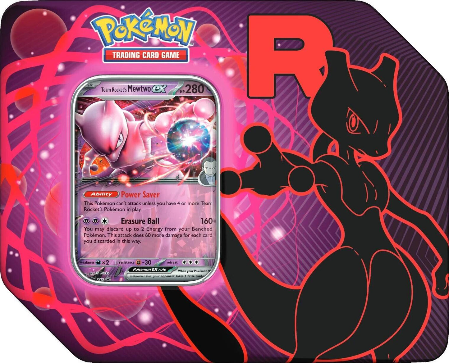 Team Rocket Tin (Team Rocket's Mewtwo ex)
