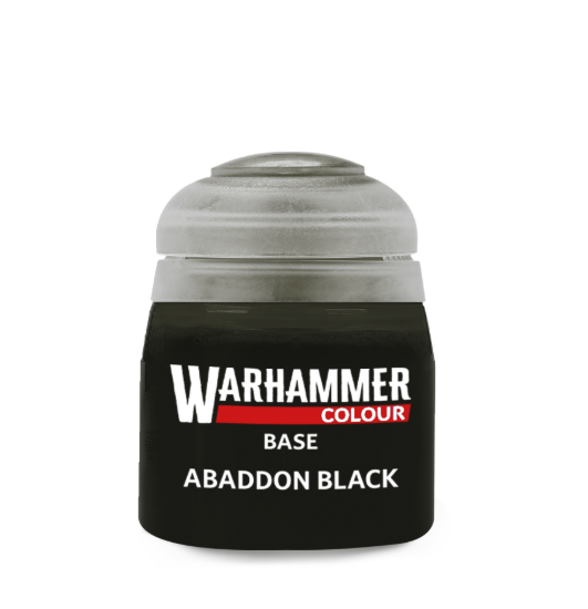 Warhammer Paint - Base - Abaddon Black - 12ml