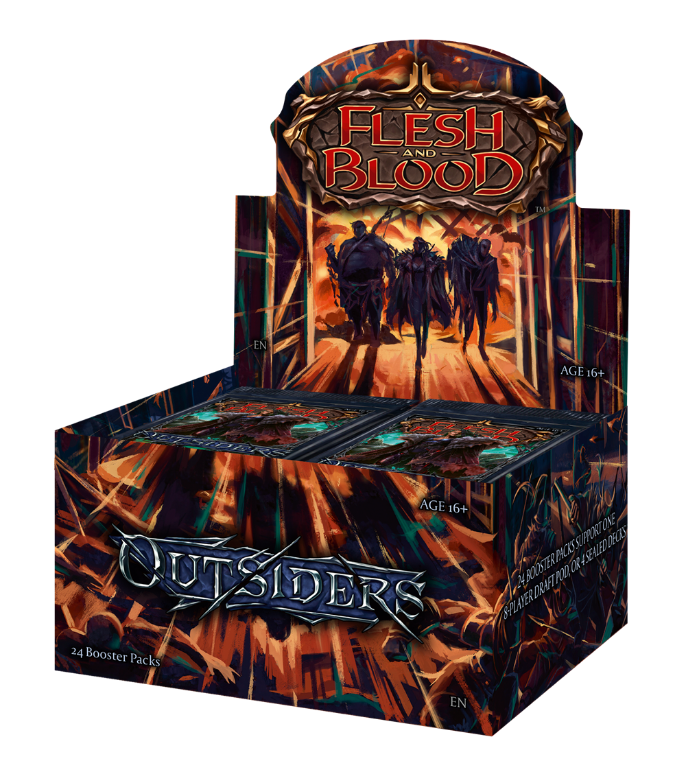 FLESH & BLOOD TCG - OUTSIDERS BOOSTER DISPLAY (24 PACKS) Français