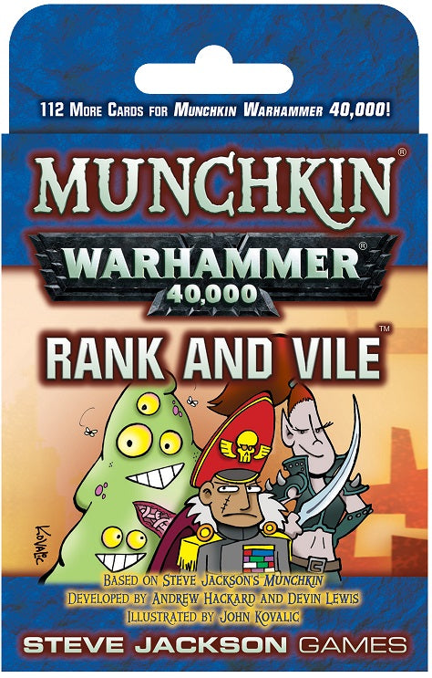 MUNCHKIN WARHAMMER 40K RANK AND VILE