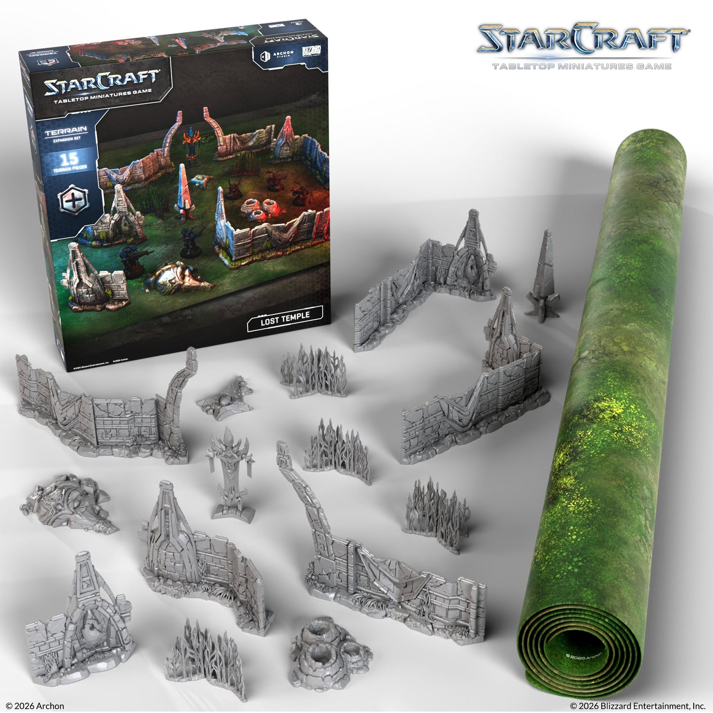 STARCRAFT PROTOSS LOST TEMPLE TERRAIN EXPANSION SET