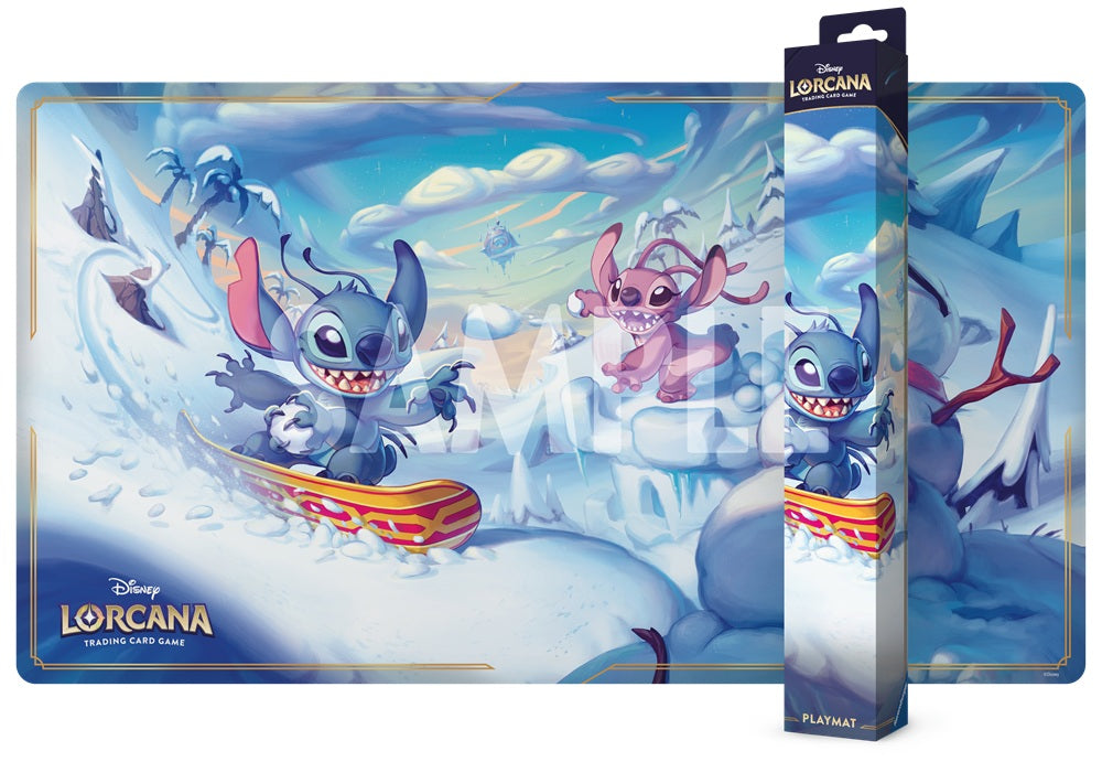 DISNEY LORCANA SET 14 PLAYMAT SNOWBOARDING STITCH