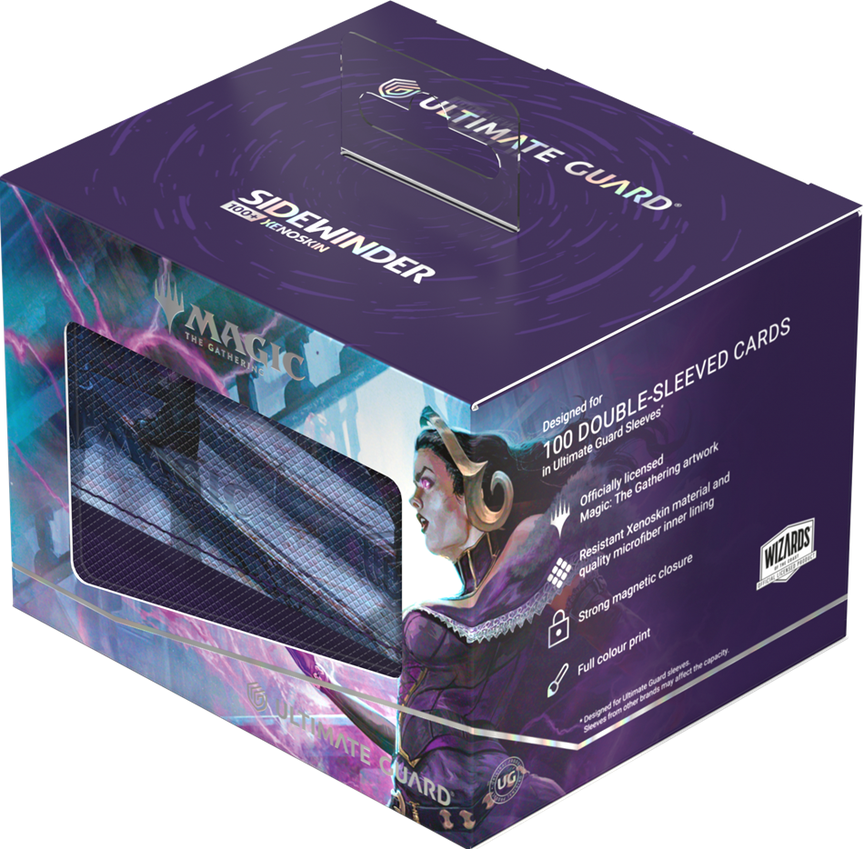 UG DECK CASE SIDEWINDER 100+ XENOSKIN MTG REALITY FRACTURE - BLACK RARE