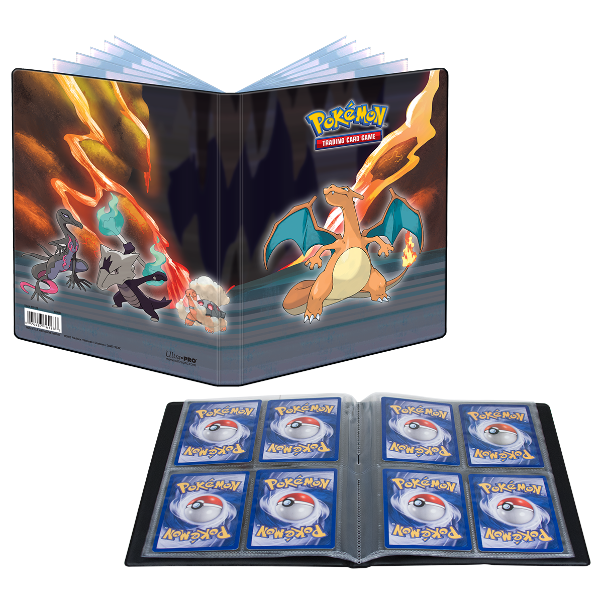 Ultra PRO: 4-Pocket Portfolio - Pokemon (Charizard, Salazzle, Torkoal, and Alolan Marowak)