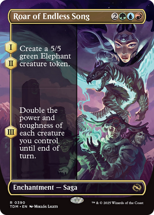 Roar of Endless Song (Borderless) [Tarkir: Dragonstorm]