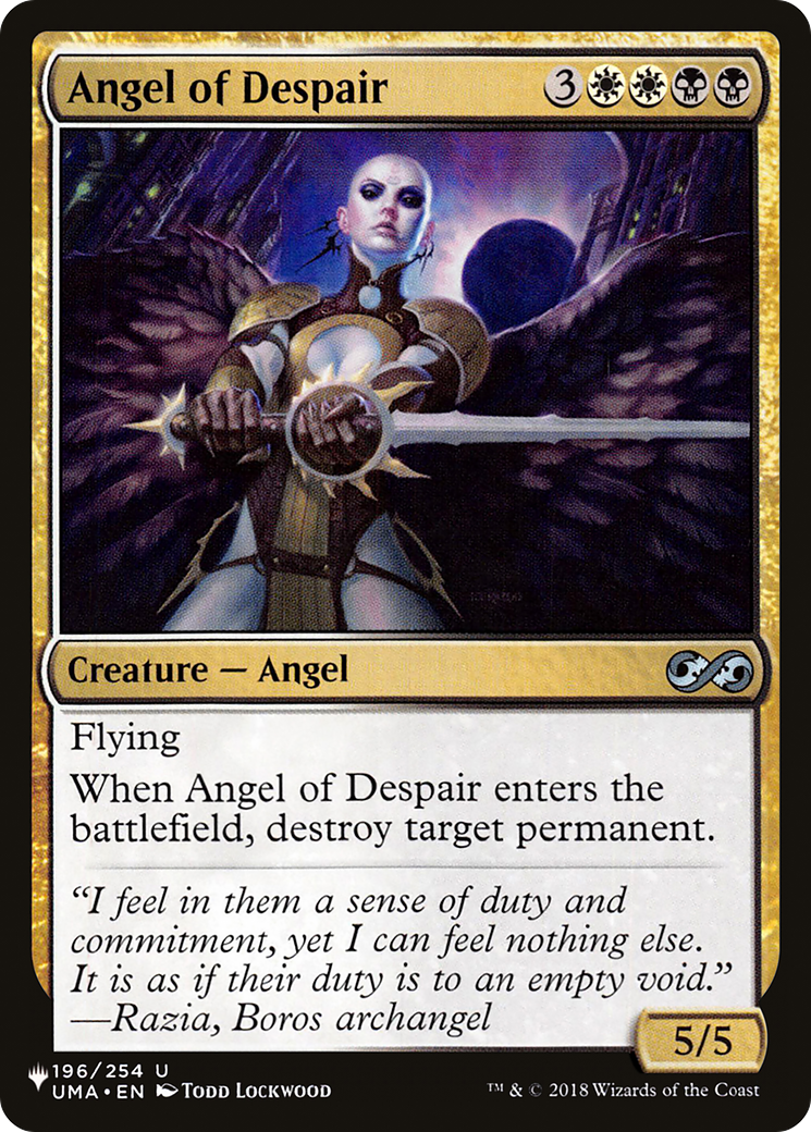 Angel of Despair [The List Reprints]