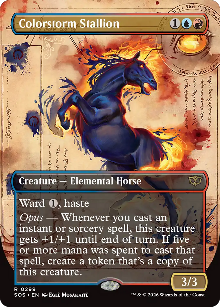 Colorstorm Stallion (Borderless) [Secrets of Strixhaven]