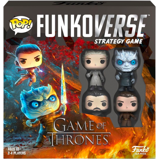 Game of Thrones - Daenerys, Night King, Jon Snow & Arya Stark Pop! Funkoverse Strategy Board Game