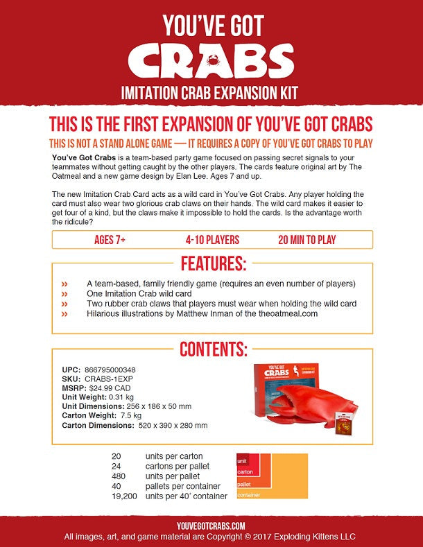 You've Got Crabs (Imitation Crab Expansion Pack)