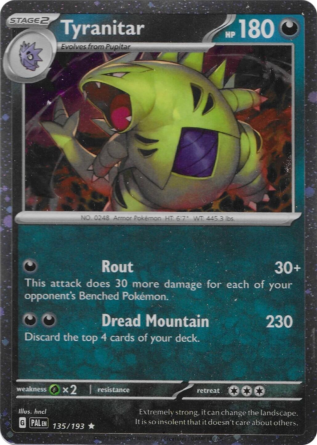 Tyranitar (135/193) (Cosmo Foil) [Miscellaneous Cards]