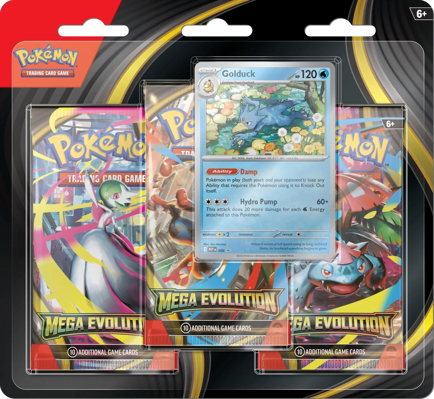 Mega Evolution - 3 Pack Blister (Golduck)