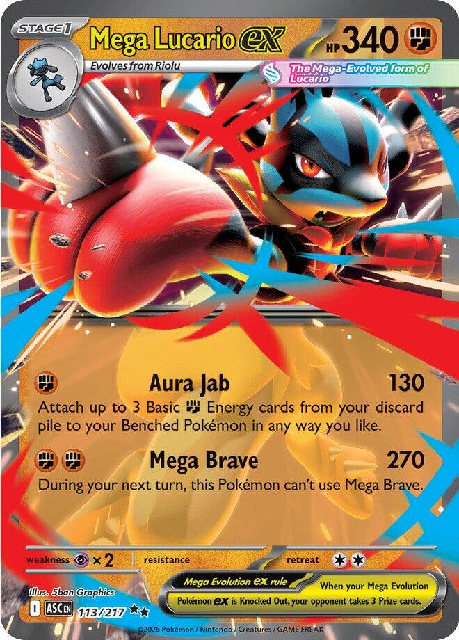 Mega Lucario ex (113/217) [Mega Evolution: Ascended Heroes]