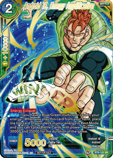 Android 16, Energy Amplification (Alternate Art Set 2021 Vol. 2) (BT8-121) [Tournament Promotion Cards]