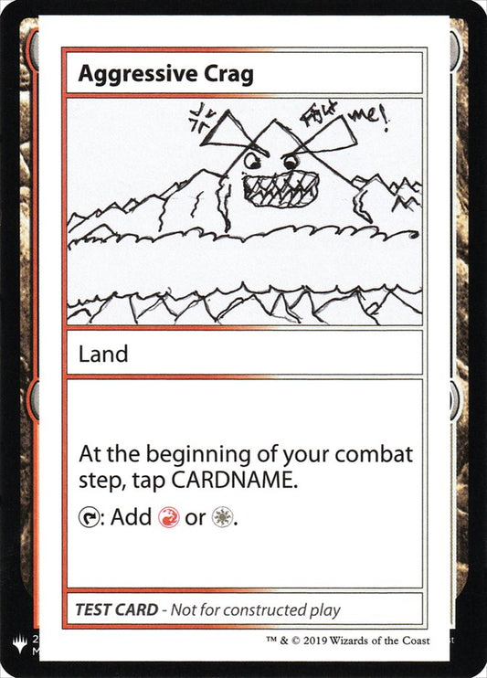 Aggressive Crag [Mystery Booster Playtest Cards]