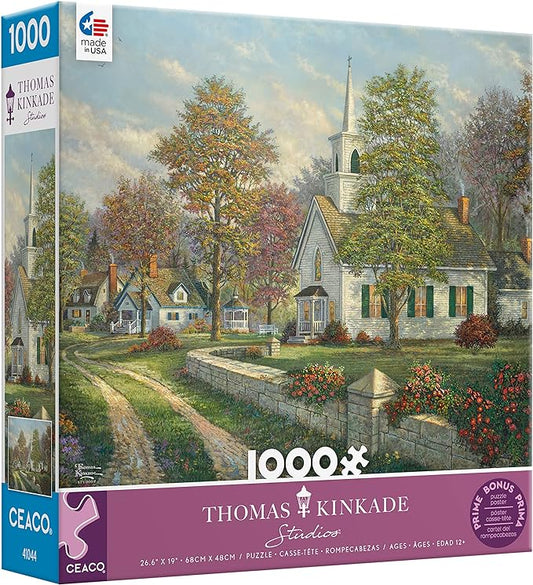 Ceaco Thomas Kinkade - Chapelle de la sérénité - Puzzle de 1000 pièces