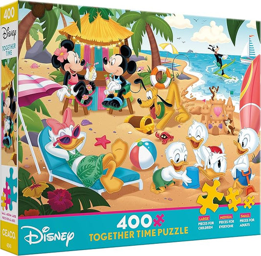 Disney – Collection Together Time – Mickeys Beach – Puzzle de 400 pièces