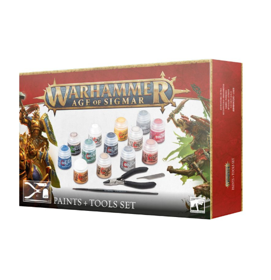 Warhammer Age of Sigmar - Paints + Tools Set