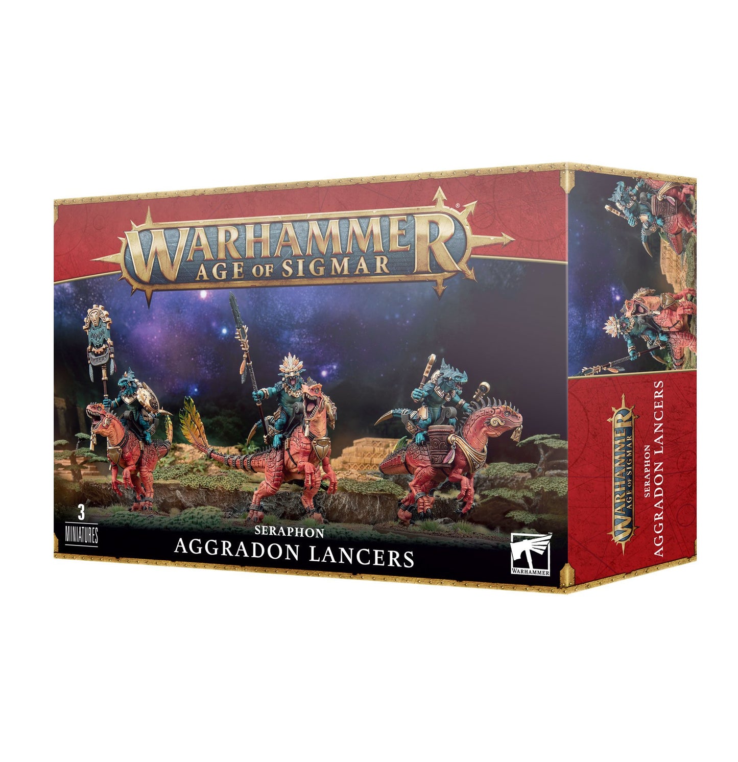 WARHAMMER : AGE OF SIGMAR  -  SERAPHON  -  AGGRADON LANCERS