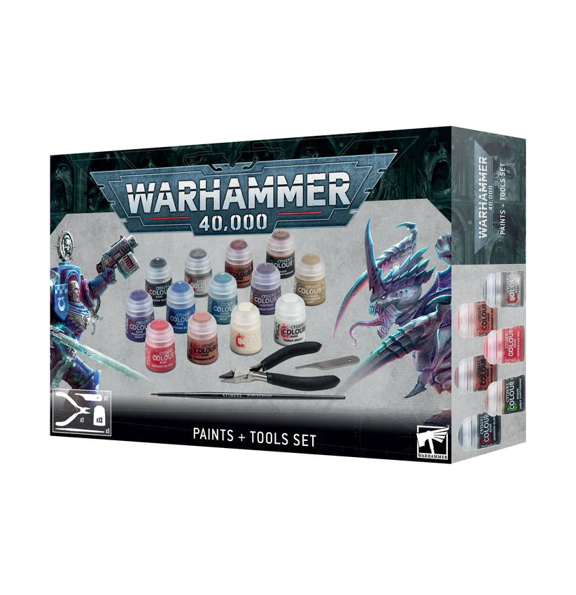 Warhammer 40k - Paints + Tools Set