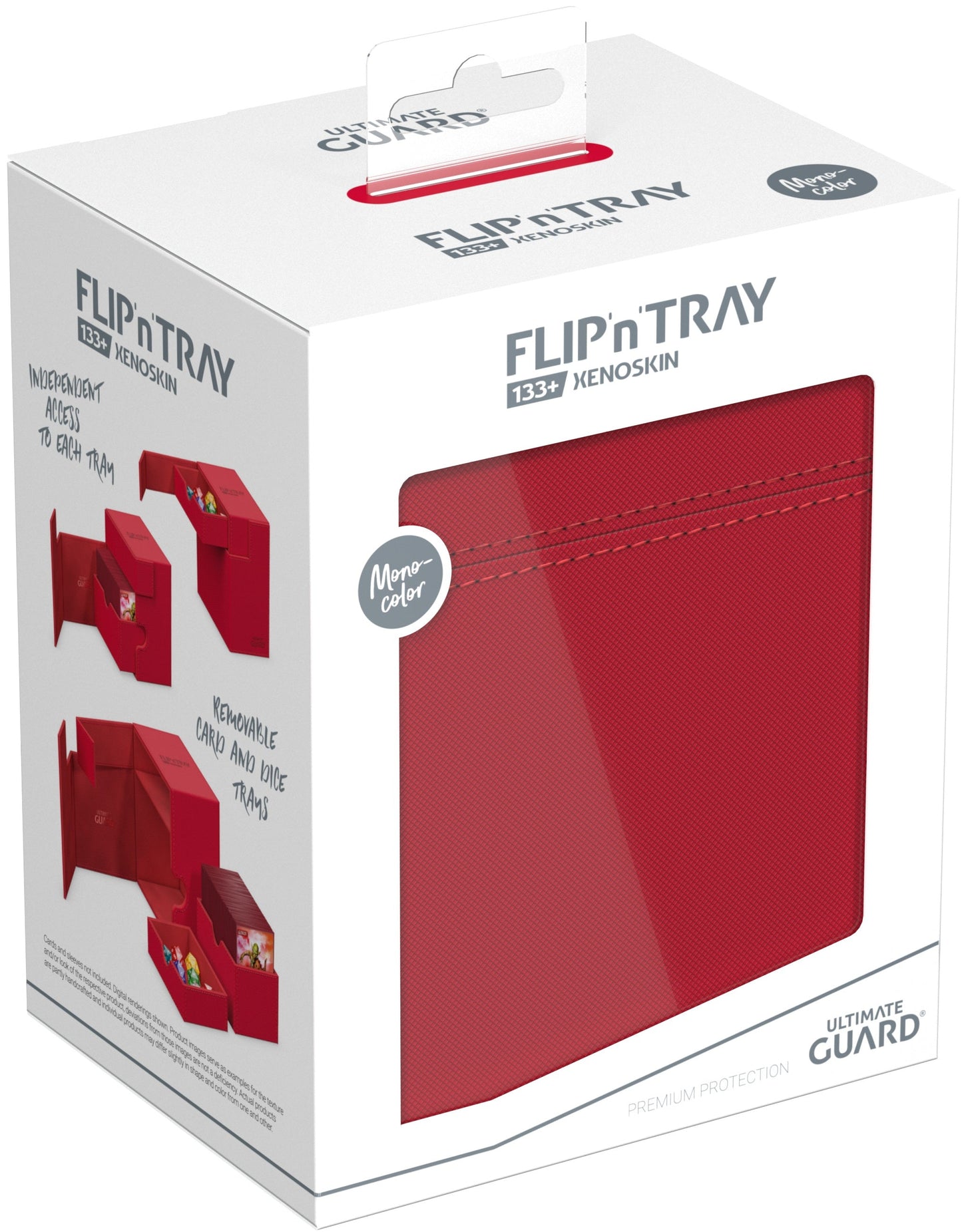 UG FLIP N TRAY DECK CASE MONOCOLOR RED 133+