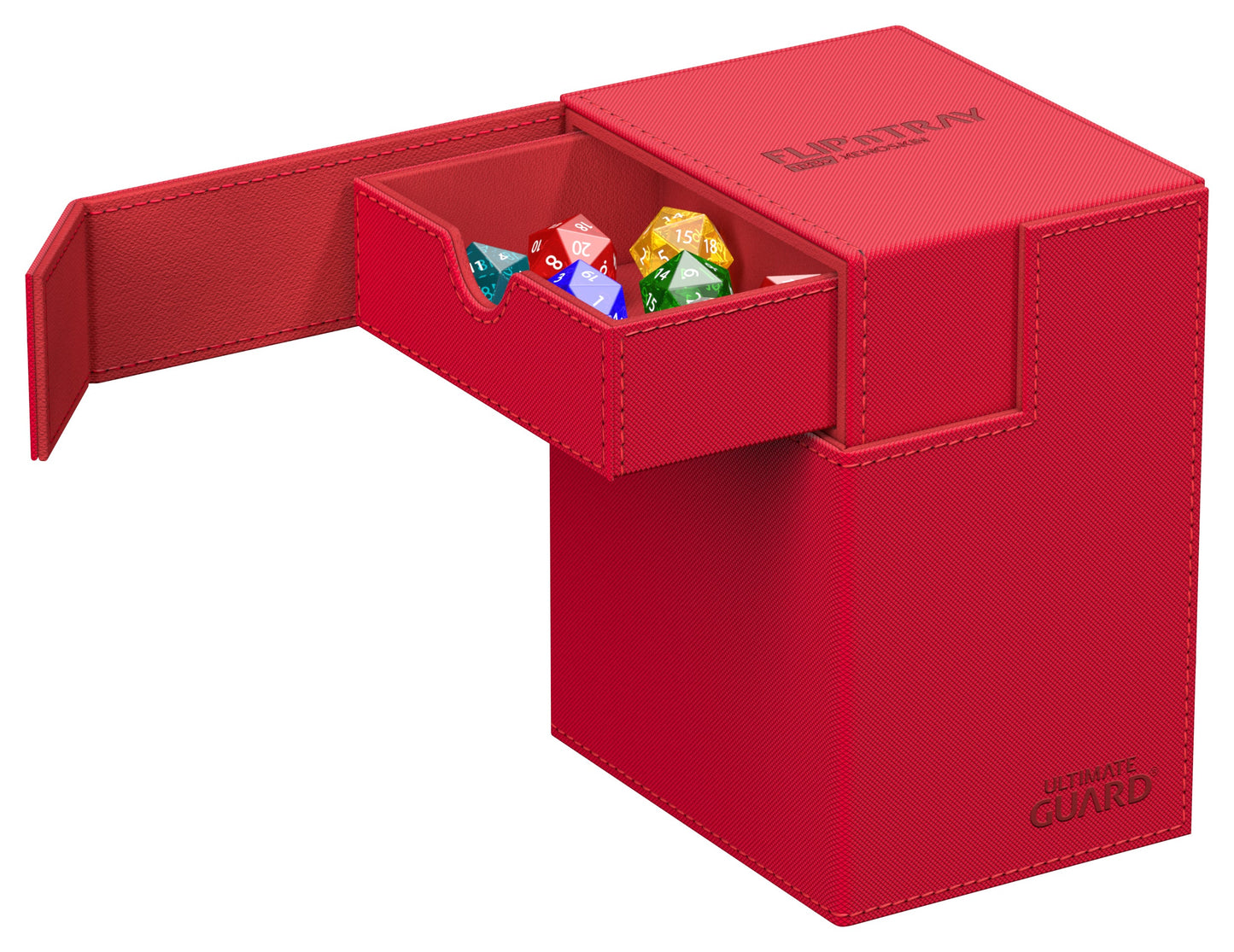 UG FLIP N TRAY DECK CASE MONOCOLOR RED 133+