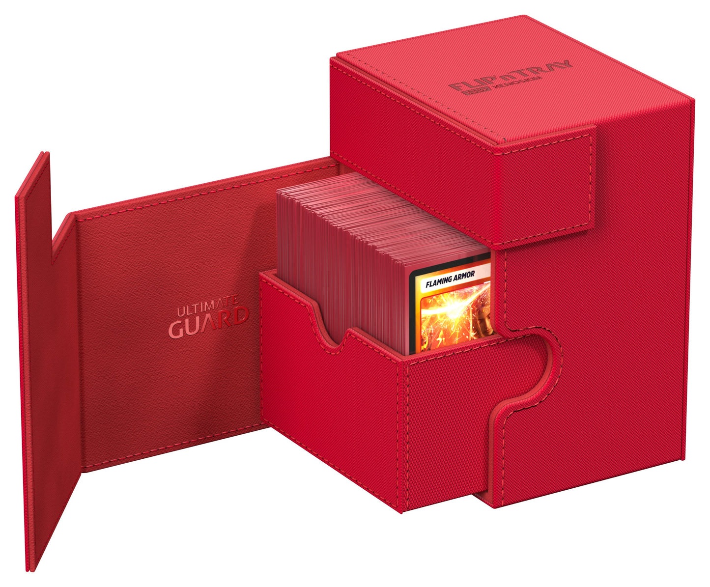 UG FLIP N TRAY DECK CASE MONOCOLOR RED 133+