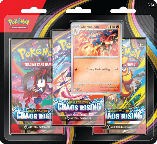 POKEMON ME04 CHAOS RISING 3PK BLISTER (24)