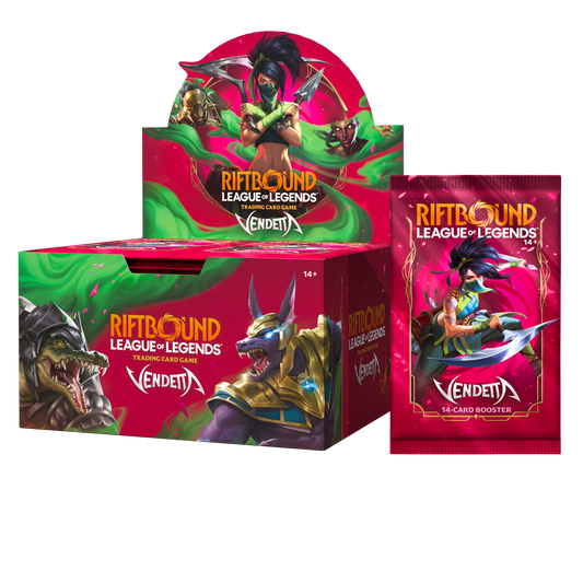 RIFTBOUND LEAGUE OF LEGENDS TCG VENDETTA BOOSTER DISPLAY