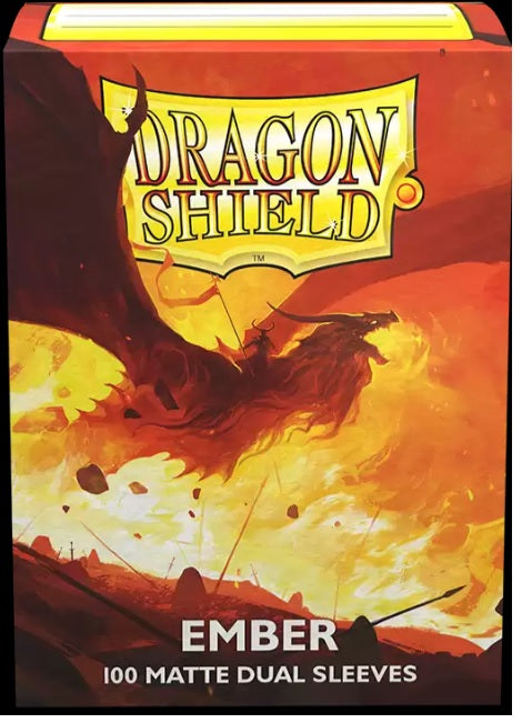 DRAGON SHIELD SLEEVES DUAL MATTE EMBER 100CT