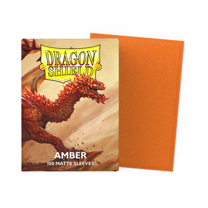 DRAGON SHIELD SLEEVES MATTE AMBER 100CT