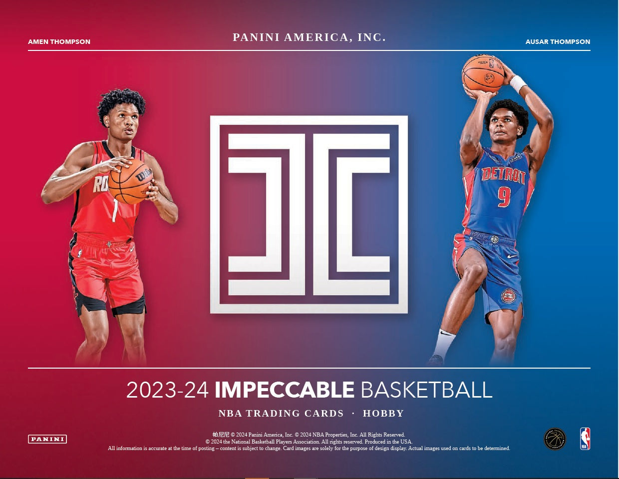 PANINI IMPECCABLE BASKETBALL 23/24