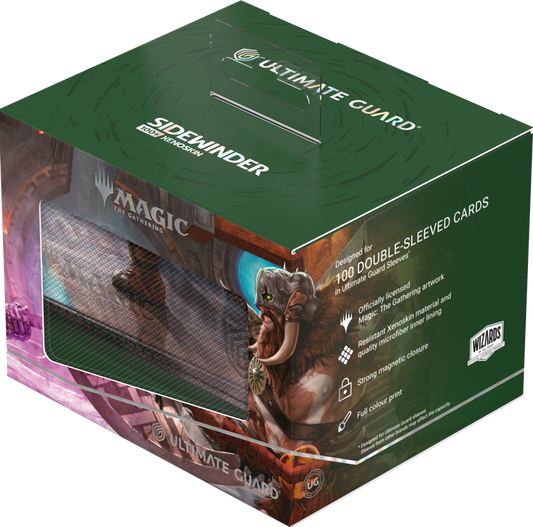 UG DECK CASE SIDEWINDER 100+ XENOSKIN MTG REALITY FRACTURE - GREEN RARE