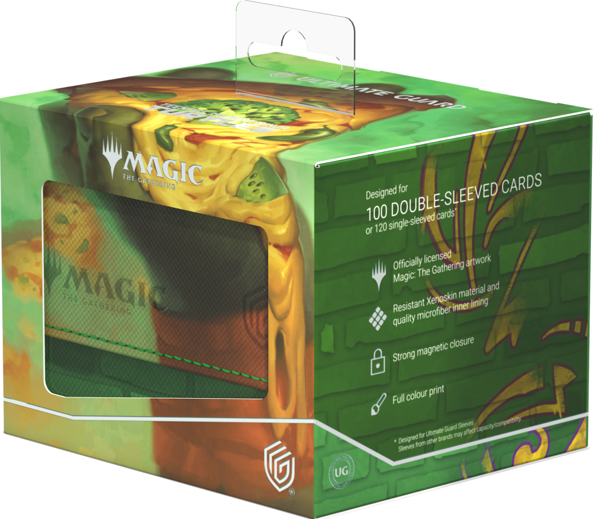 UG DECK CASE SIDEWINDER 100+ XENOSKIN MTG TEENAGE MUTANT NINJA TURTLES - FOREST