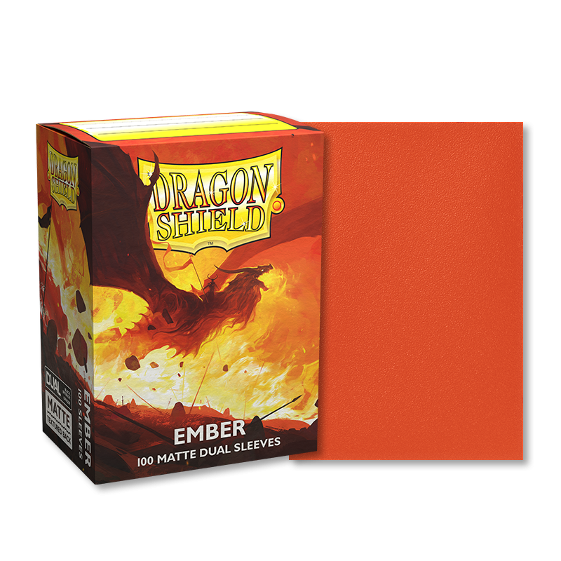 DRAGON SHIELD SLEEVES DUAL MATTE EMBER 100CT