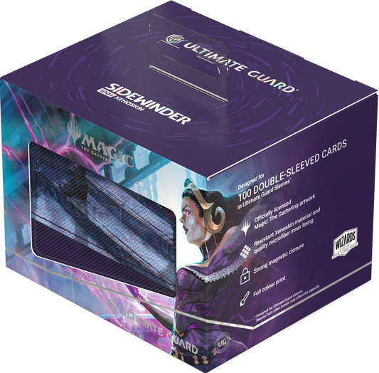 UG DECK CASE SIDEWINDER 100+ XENOSKIN MTG REALITY FRACTURE - BLACK RARE