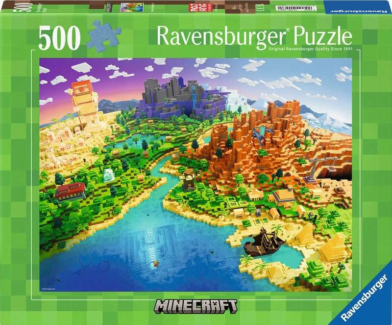 MINECRAFT 500 PIECE PUZZLE