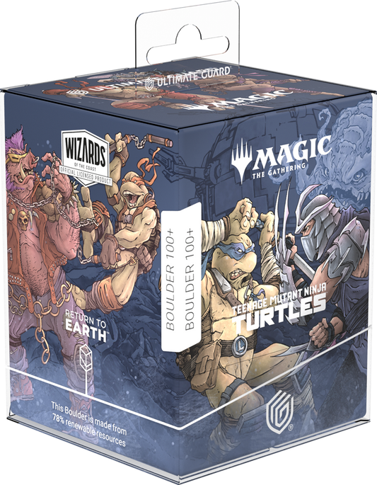UG RTE DECK CASE BOULDER 100+ MTG TEENAGE MUTANT NINJA TURTLES - TECHNODROME BATTLE
