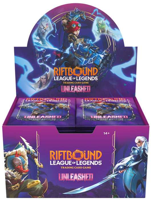 RIFTBOUND LEAGUE OF LEGENDS TCG UNLEASHED BOOSTER DISPLAY Release Date:  2026-05-08