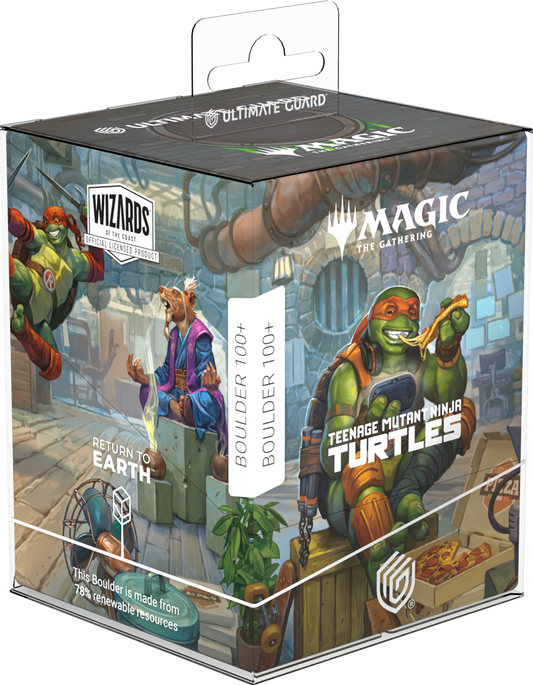 UG RTE DECK CASE BOULDER 100+ MTG TEENAGE MUTANT NINJA TURTLES - TURTLE LAIR