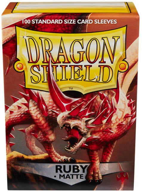 DRAGON SHIELD SLEEVES RUBY 100CT