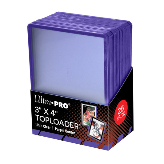 Ultra PRO: Toploader - 3" x 4" (25ct - Purple Border)