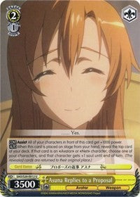 Asuna Replies to a Proposal (SAO/S20-E012 U) [Sword Art Online]