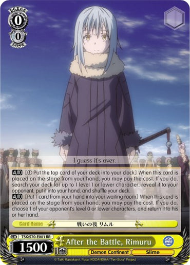 After the Battle, Rimuru (TSK/S70-E001 RR) [That Time I Got Reincarnated as a Slime]