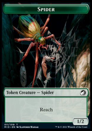 Wolf // Spider Double-sided Token [Innistrad: Midnight Hunt Tokens]