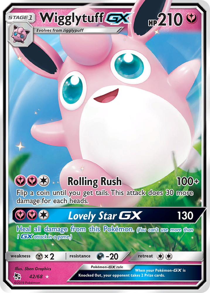 Wigglytuff GX (42/68) [Sun & Moon: Hidden Fates]