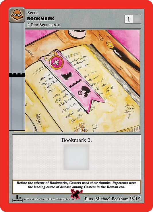 Bookmark (Moca Vampire) [Cryptid Nation: Nightfall First Edition Release Event Deck]