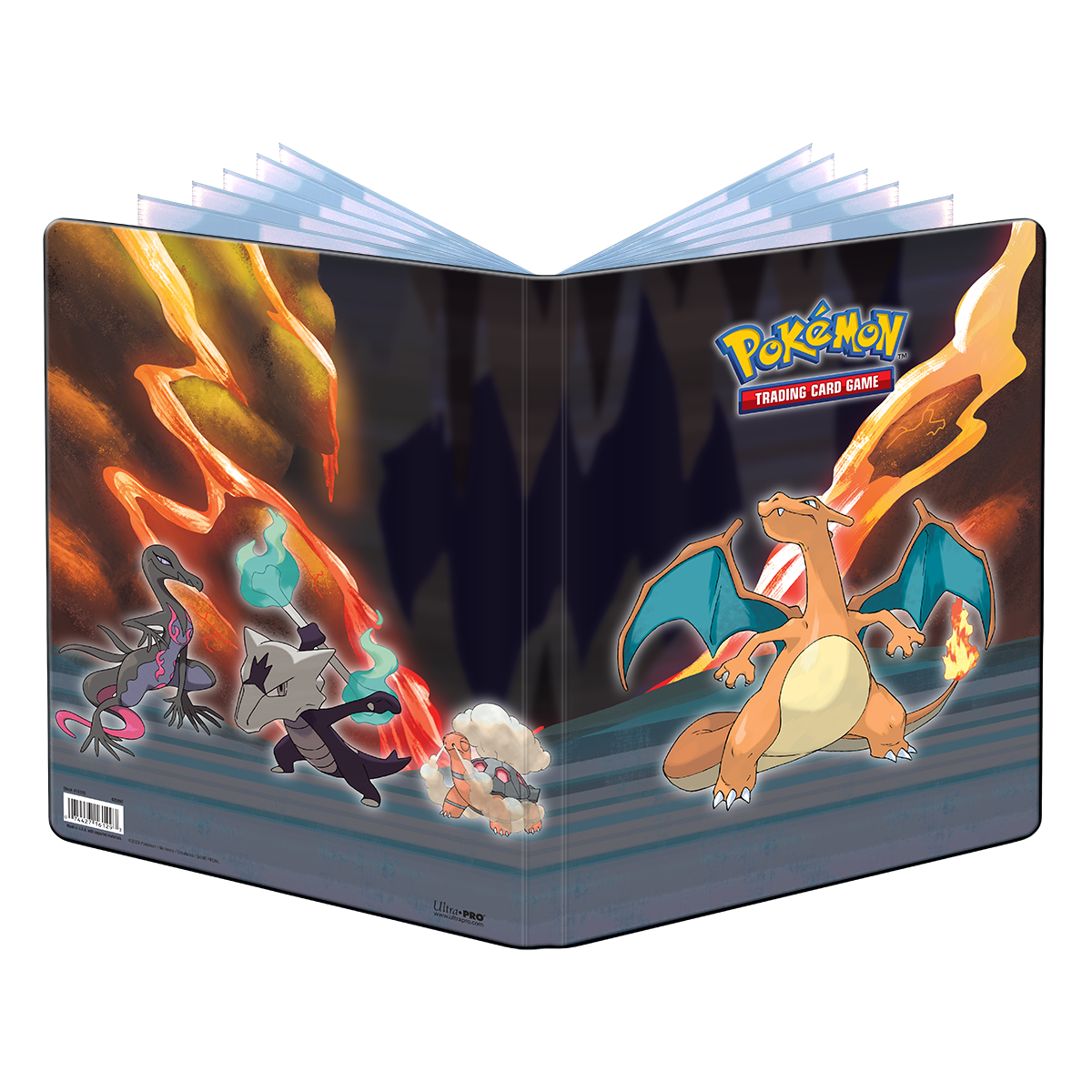 Ultra PRO: 9-Pocket Portfolio - Pokemon (Charizard, Salazzle, Torkoal, and Alolan Marowak)