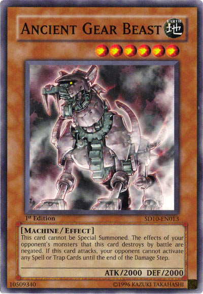 Ancient Gear Beast [SD10-EN013] Common